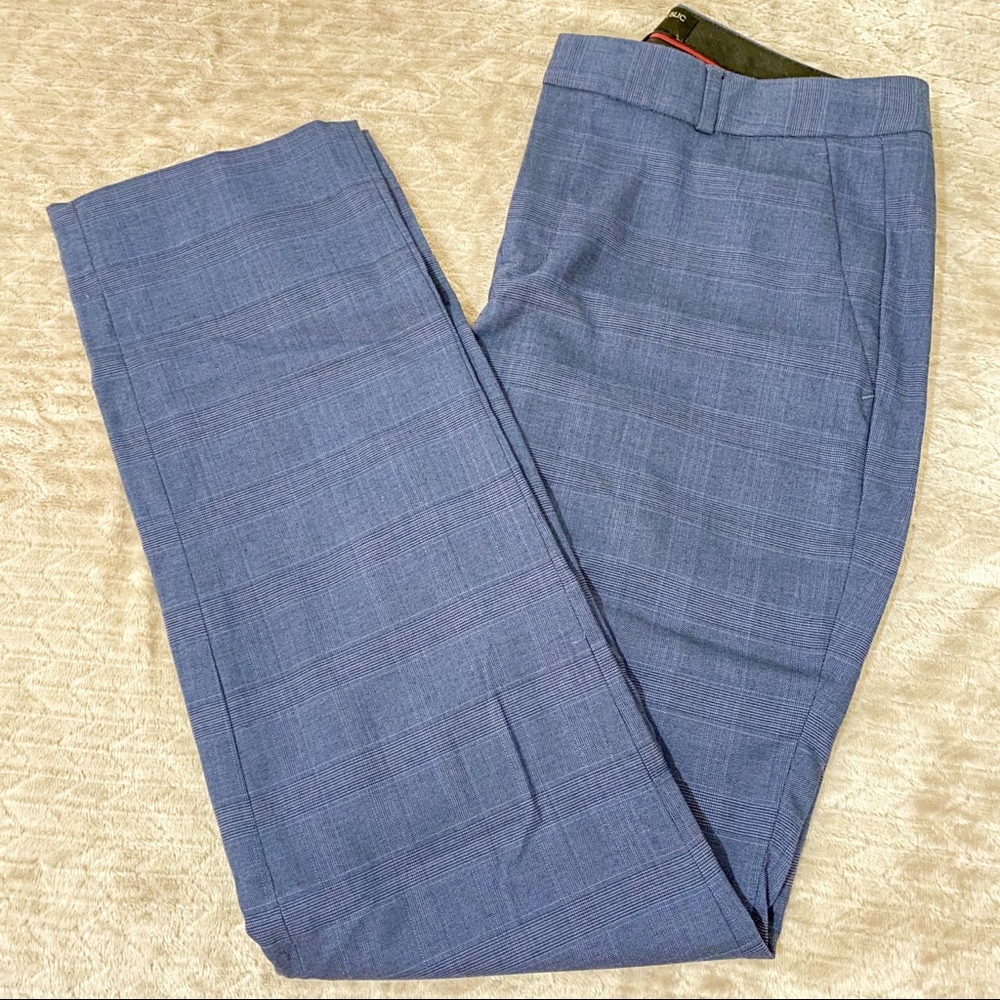 Blue Plaid Ryan Banana Republic Dress Pants